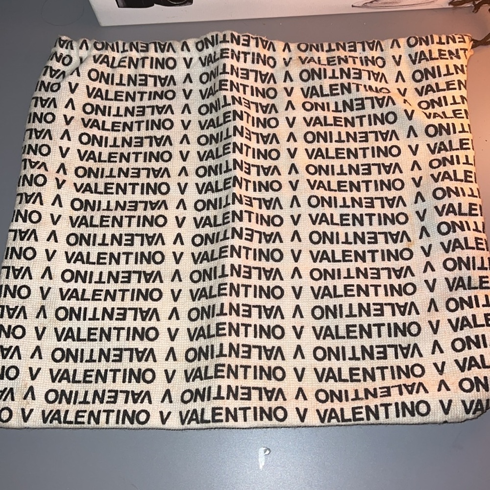 Valentino Black and Tan Drawstring Dustbag